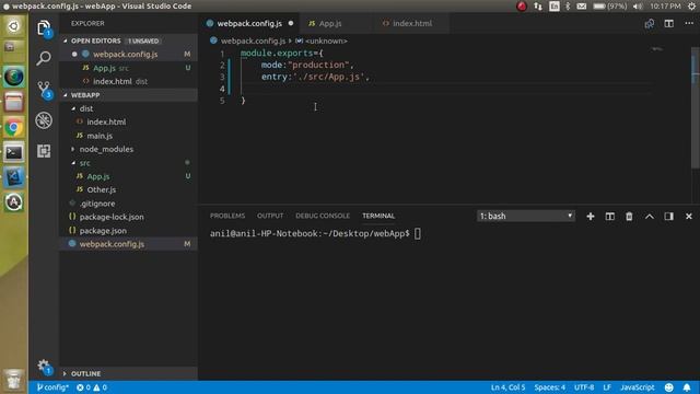 Webpack Tutorial #4 Entry and Output file смотреть онлайн