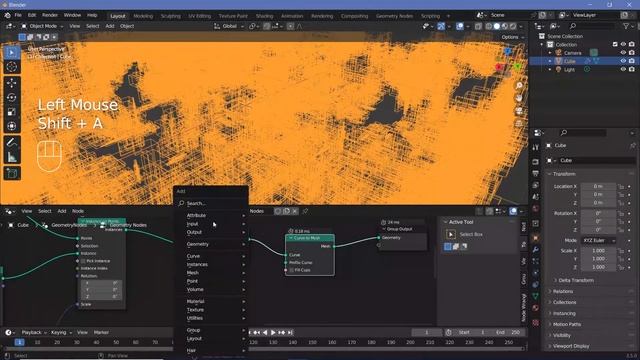 Sci-Fi Wireframes Using Geometry Nodes - Blender Tutorial смотреть онлайн