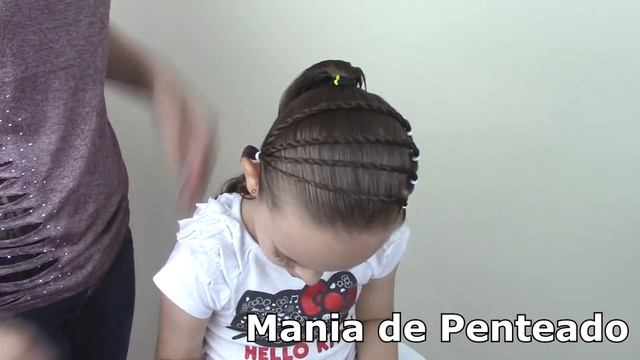 Penteado Infantil coque com coração de ligas смотреть онлайн