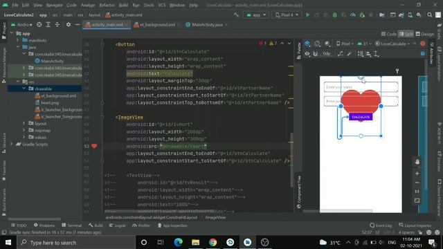Love Calculator | Android Studio | Java смотреть онлайн