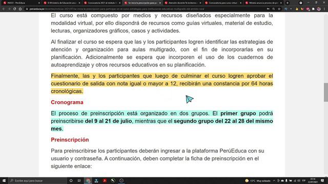🔴CURSOS VIRTUALES PERUEDUCA 2021 💼Para docentes y directores de EBR EBA y EBE✔ смотреть онлайн