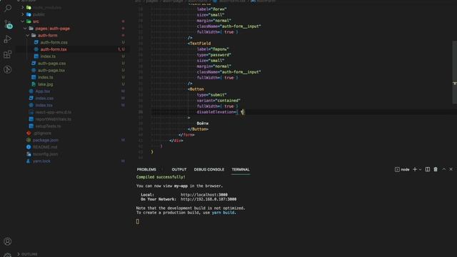 Форма входа на React TS/React Hook Form/Material UI смотреть онлайн