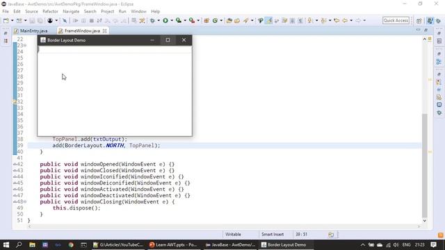 10 Java AWT Panel & Nested Containers смотреть онлайн