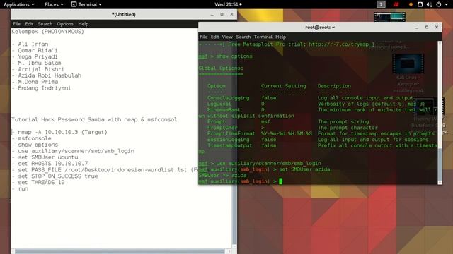 Tutorial Hack Password Samba By Photonymous смотреть онлайн