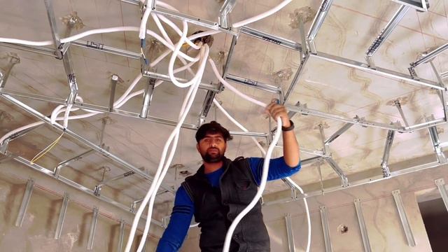 ▶️ electric house wiring false ceiling 100% डिजाइनिंग फोर्स सीलिंग मे वायरिंग केसे करे सीखो смотреть онлайн