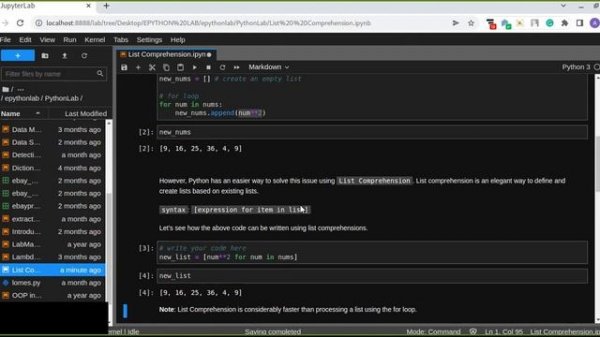 List Comprehension in Python | How to Create a New List from the Existing List