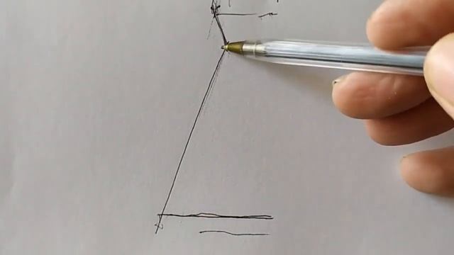 Рисуем лицо. Профиль: часть1. Набросок ручкой. смотреть онлайн