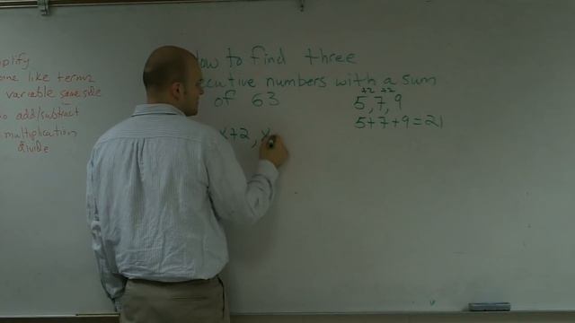 How to find three consecutive odd numbers with a sum of 63 - Math Help - Online Tutor смотреть онлайн