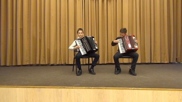 Дуэт аккордеонистов Ю. Жиро Вальс 