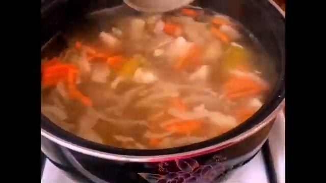 Мясной суп с овощами