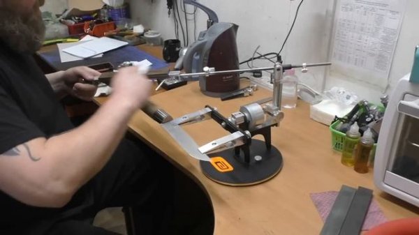 Заточка самого большего складного ножа в мире Opinel #13 . Sharpening Opinel #13.