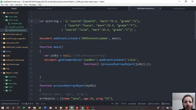 Lecture 11.2 JSON Pat 2/2 смотреть онлайн
