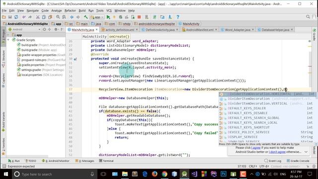 Create Android Dictionary with Sqlite Part 5 смотреть онлайн