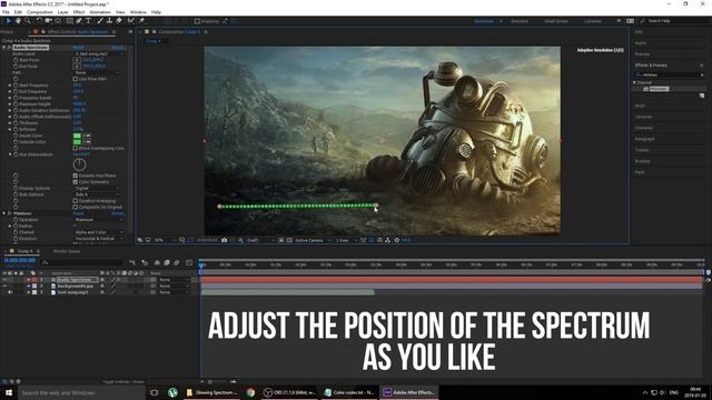 How To Make A Glowing Audio Spectrum In After Effects - 2019 Tutorial | HD смотреть онлайн