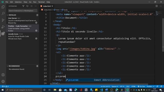 Visual Studio Code (VS Code + HTML/CSS) ITA смотреть онлайн