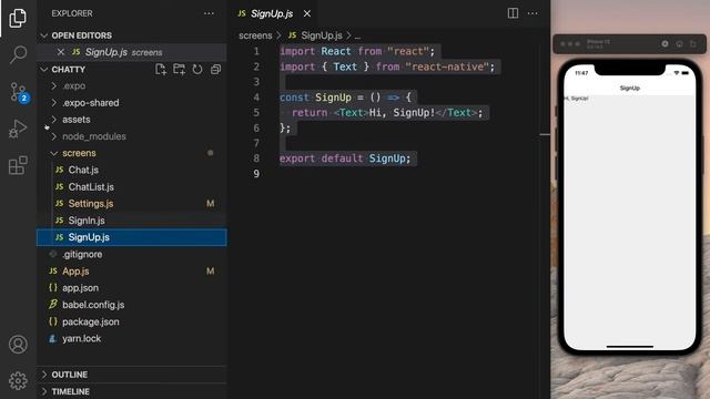 React Native Sohbet Uygulaması | 3. Giriş ve Kayıt ekranları смотреть онлайн