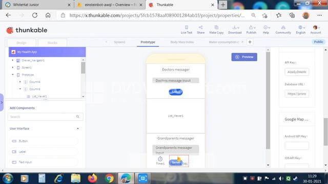 Messenger App In Thunkable Using Firebase#1