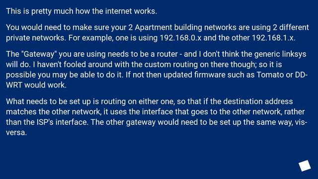 How can I join two simple home networks together using an ethernet cable? смотреть онлайн