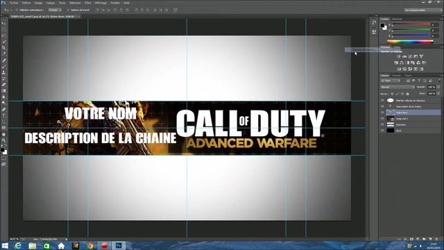 [TUTO] : Comment faire une bannière pour sa chaîne Youtube avec Photoshop смотреть онлайн