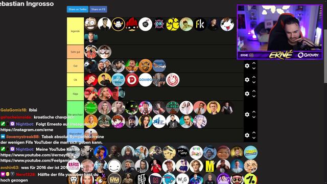 Erné RANKED ALLE DEUTSCHEN STREAMER🤔 смотреть онлайн