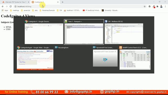 #11 Passing data to views | Data Iteration in views | CodeIgniter 4 Tutorials смотреть онлайн