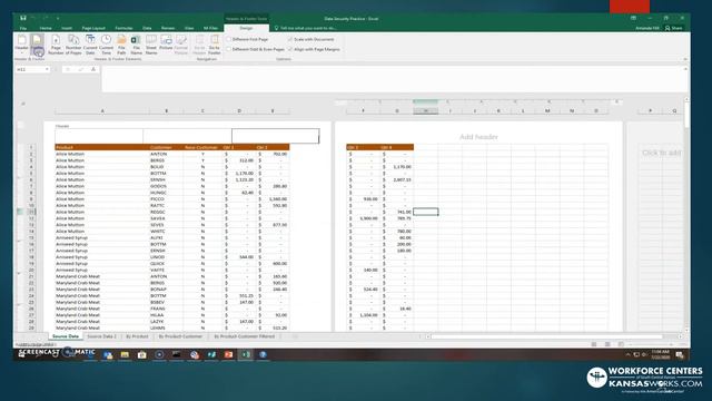 Intermediate Excel Tutorial- More on Formatting Worksheets (5) смотреть онлайн