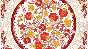 ХОХЛОМА на белом фоне