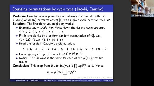 PVSeminar #41, 20 October 2022: Jim Pitman смотреть онлайн