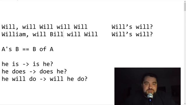 Головоломки на английском 3 -- Will, Will Will Will Will Will's Will?