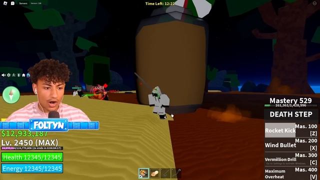 I AWAKENED The STRONGEST Dough Fruit In Roblox Blox Fruits..