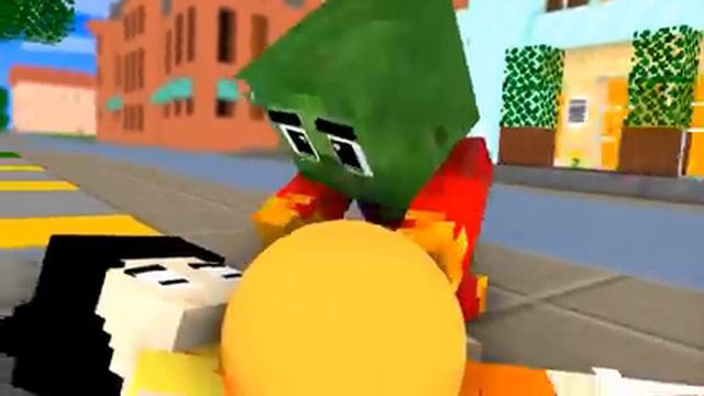 Monster School : Baby Zombie x Squid Game Doll Level Up Run Challenge - Minecraft Animation смотреть онлайн