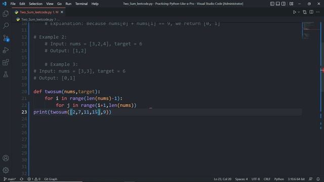 Two sum leetcode solution | Practicing Python like a Pro | Difficulty Level: Intermidiate смотреть онлайн