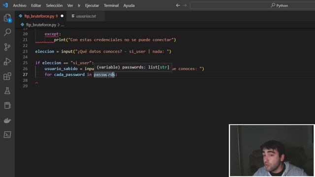 ? HACKING ÉTICO PYTHON - Cómo AUDITAR Seguridad de un Servidor FTP con PYTHON ? смотреть онлайн