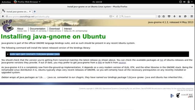 Install java-gnome on Ubuntu-GNOME 15.10 смотреть онлайн