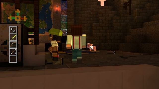 Minecraft:Story Mode-ПЫТАЕМСЯ ВКЛЮЧИТЬ КАРТУ смотреть онлайн