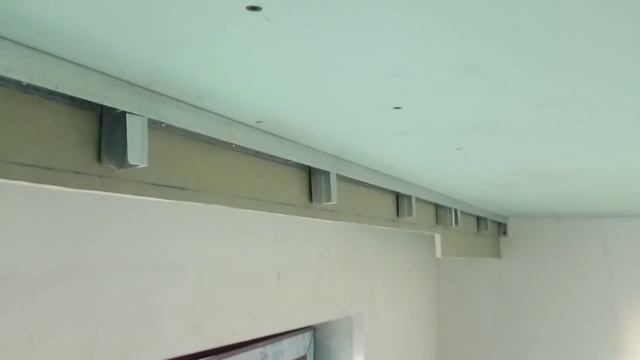 короб - карниз для штор, монтаж гипсокартона. Drywall installation. смотреть онлайн