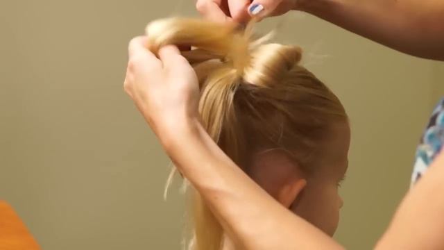 How to make Bow Hair // Back-To-School Hairdo Tutorial // Natural Hairstyles смотреть онлайн