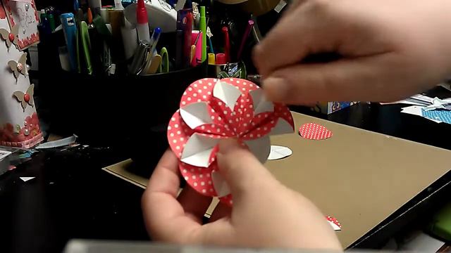 DIY Dahlia Fold Paper Flower смотреть онлайн