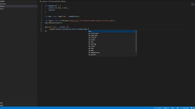 How to get latitude and longitude from a click event on the map смотреть онлайн