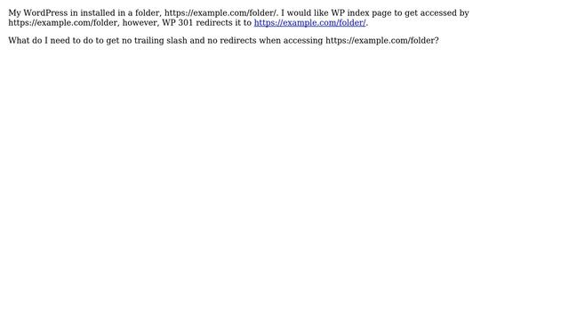 Wordpress: How to remove trailing slash from root Wordpress folder? смотреть онлайн