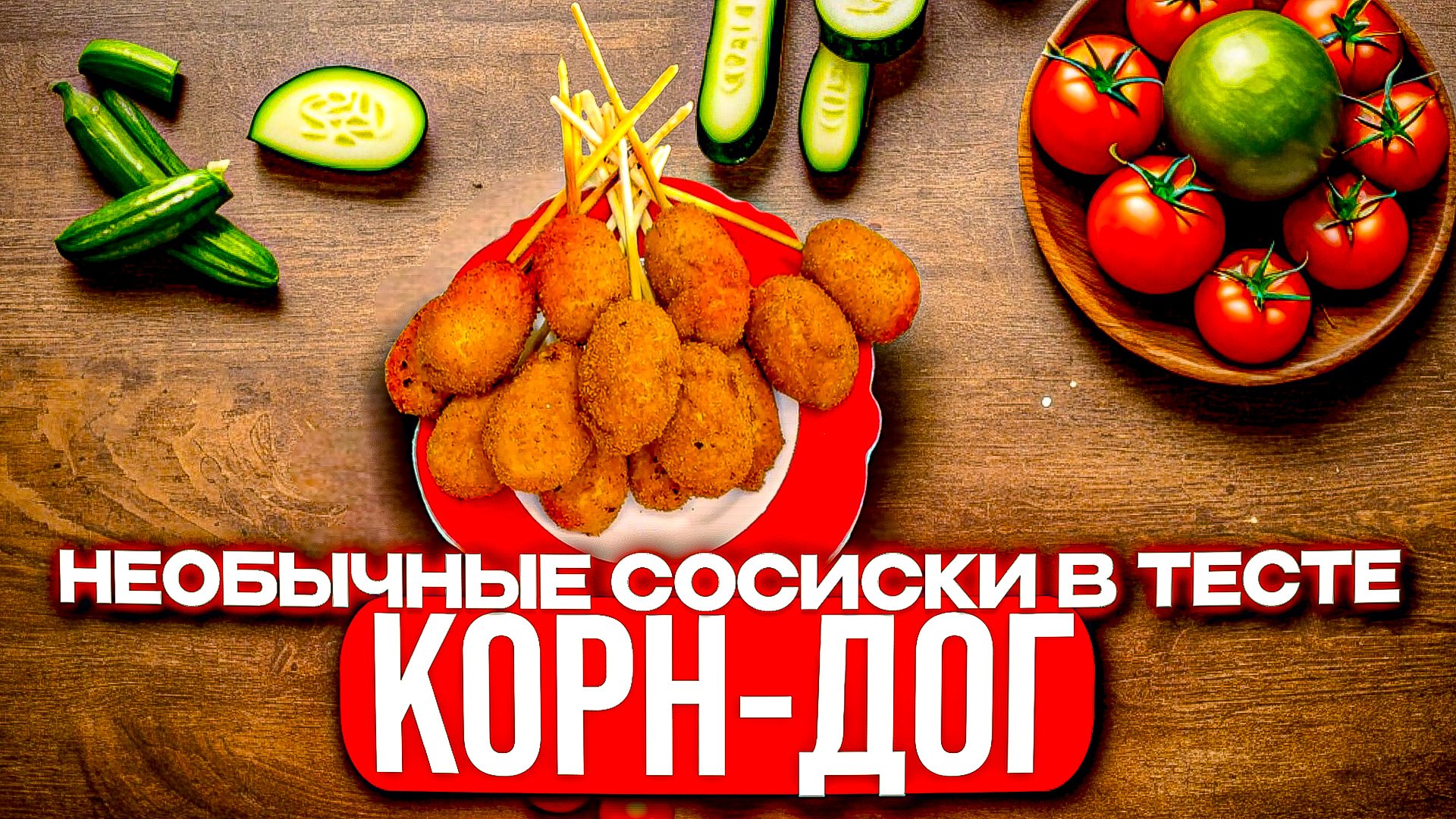 Корн- дог, необычные сосиски в тесте, легкий и быстрый перекус, ужин для всей семьи