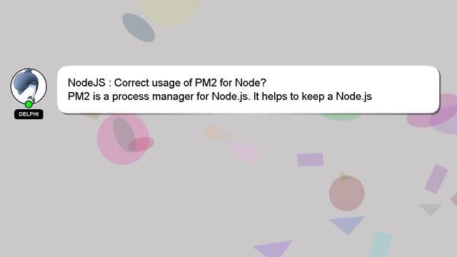 NodeJS : Correct usage of PM2 for Node? смотреть онлайн