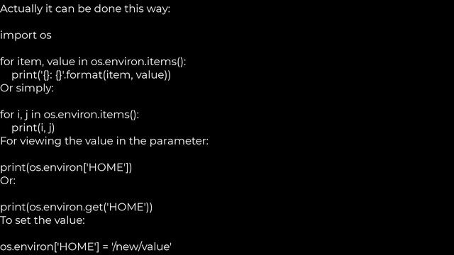 How do I access environment variables in Python?(5solution) смотреть онлайн