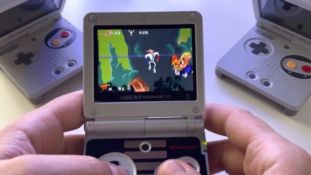 EarthWorm Jim | Gameboy Advance SP (IPS display) gameplay смотреть онлайн