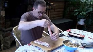 Шашлык из Шампиньонов с Беконом