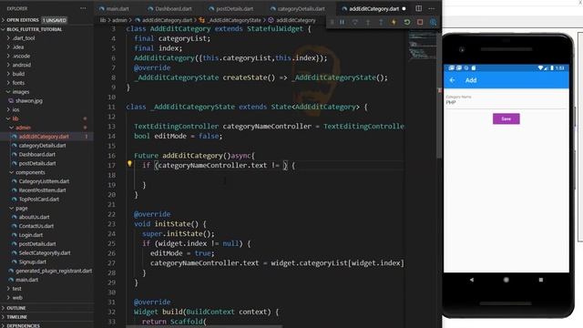 Flutter php mysql complete blog app with admin panel part 10 смотреть онлайн