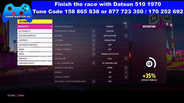 Forza Horizon 5 CALAVROOM Forzathon Daily Challenges Win a Road Race in any B Class Datsun смотреть онлайн