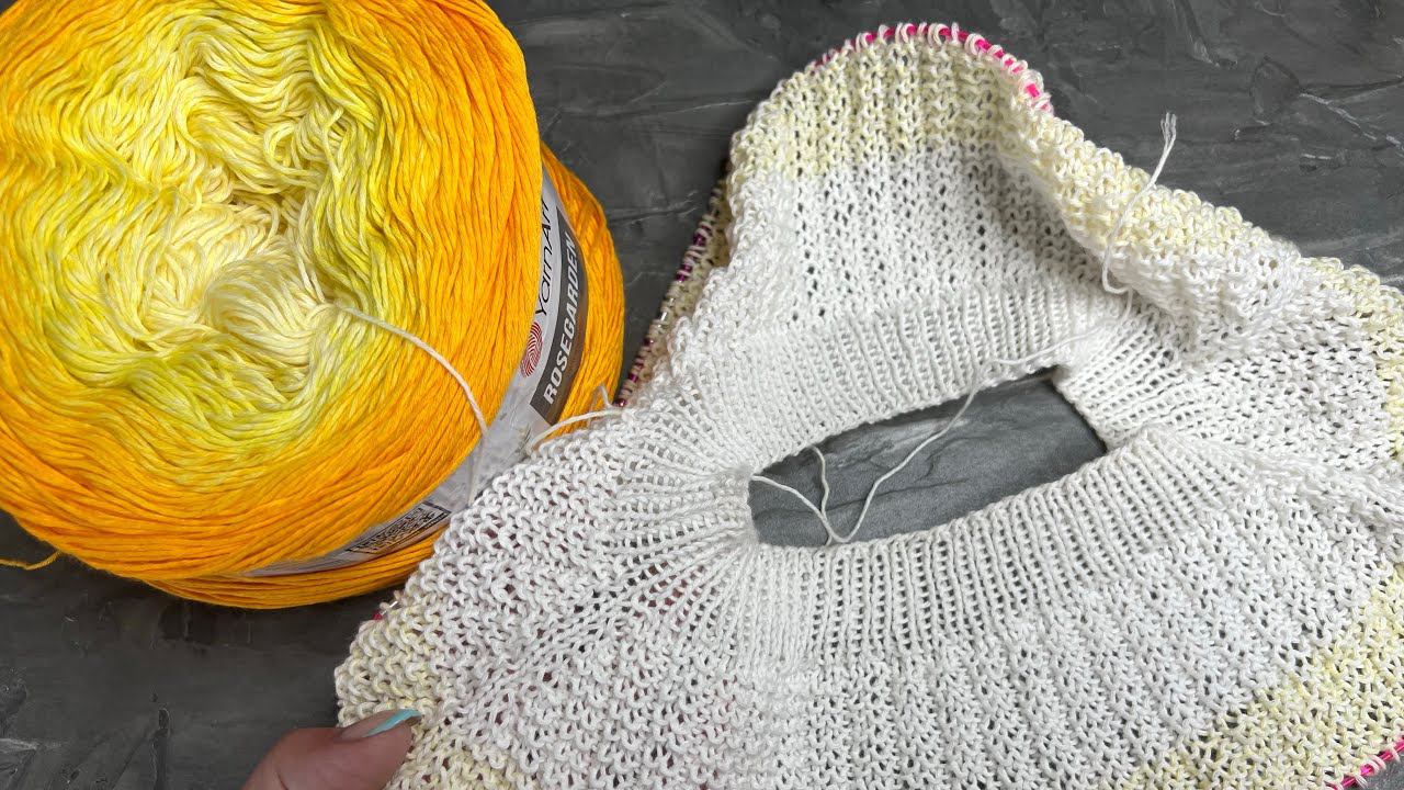 KnitVLOG 23/22 Вдохновляюсь солнышком и вяжу футболку☀️ смотреть онлайн