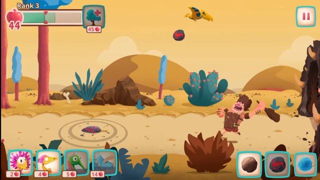 Dino Bash - Dinosaurs v Cavemen Tower Defense Wars Level 8-14 Unlimited Coin Diamonds Max upgrades смотреть онлайн