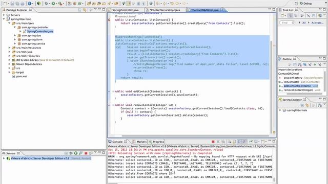 HIbernate + Spring 3.0 + Spring Transaction смотреть онлайн